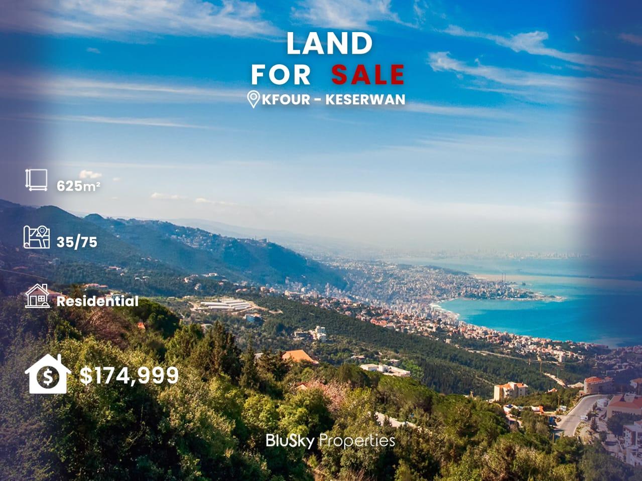  Land 625m² For SALE In Kfour #CA 